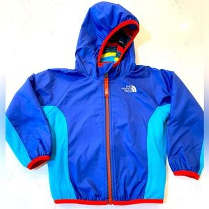 The North Face Blue Red Reversible Fleece Jacket Coat 18-24  2T